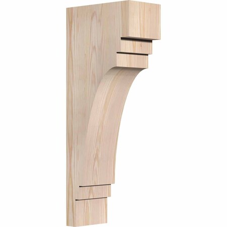 Ekena Millwork Pescadero Smooth Corbel, Douglas Fir, 5 1/2"W x 10"D x 26"H COR06X10X26PEC00SDF